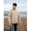 Aran Crafts Plain Crew Neck Sweater (100% Wool)(Skiddaw)
