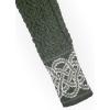 Aran Crafts Ranelagh Jacquard Sweater 100% Merino Wool, Made in Ireland(Army Green)