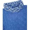 Aran Crafts Ranelagh Jacquard Sweater 100% Merino Wool, Made in Ireland(Blue Marl)
