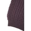 Aran Crafts Unisex Irish Cable Knitted Crew Neck Sweater (100% Merino Wool)(Damson)
