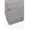 Aran Crafts Women’s Cable Knit Celtic Braid Edge to Edge Long Sleeve Cardigan (100% Merino Wool)(Soft Grey)