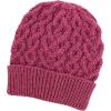 Aran Crafts Women’s Cable Knit Heart Pattern Hat (100% Super Soft Merino Wool)(Magenta)