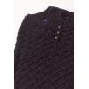 Aran Crafts Women’s Cable Knit Nua Button Poncho (100% Super Soft Merino Wool)(Plum)