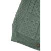 Aran Crafts Women’s Cable Knit Soft Buttoned Lumber Jacket (100% Merino Wool)(Tundra Green)