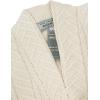 Aran Crafts Women’s Edge to Edge Cardigan Coat (100% Super Soft Merino Wool)(Natural)