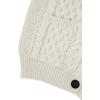 Aran Crafts Women’s Irish Cable Knit Soft Buttoned Cardigan (100% Merino Wool)(Natural)