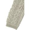 Aran Crafts Women’s Irish Cable Knitted Double Collar Coat (100% Merino Wool)(Parsnip)