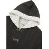 Aran Crafts Women’s Irish Cable Knitted Hooded Tweed Poncho Cape (100% Wool)