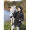 Aran Crafts Women’s Irish Cable Knitted Wool Hooded Zip Coat (100% Merino Wool)(Army Green)
