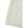 Aran Crafts Women’s Irish Cable Knitted Wool Hooded Zip Coat (100% Merino Wool)(Natural)