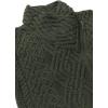 Aran Crafts Women’s Irish Cable Knitted Wool Side Zip Cardigan (100% Merino Wool)(Army Green)