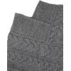 Aran Crafts Women’s Irish Soft Cable Knitted Poncho Cape (100% Merino Wool)(Charcoal)