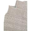 Aran Crafts Women’s Irish Soft Cable Knitted Poncho Cape (100% Merino Wool)(Parsnip)