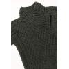 Aran Crafts Women’s Irish Soft Cable Knitted Side Zip Coat (100% Merino Wool)(Army Green)