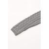 Aran Crafts Women’s Irish Soft Cable Knitted Side Zip Coat (100% Merino Wool)(Soft Grey)