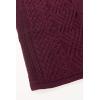 Aran Crafts Women’s Irish Soft Cable Knitted Side Zip Coat (100% Merino Wool)(Wine)