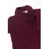 Aran Crafts Women’s Irish Soft Cable Knitted Side Zip Coat (100% Merino Wool)(Wine)