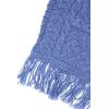 Aran Crafts Women’s One Size Cable Knit Natural Pocket Shawl (100% Merino Wool)