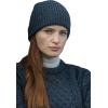 Aran Crafts Wool Fisherman Beanie Hat