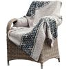Aran Crafts Celtic Jacquard Pattern 100% Merino Wool Throw Blanket 40″ x 60″ (X5098-OAT)(Oatmeal Nep)