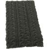 Aran Crafts Irish Cable Knitted Heavyweight Cold Weather Scarf 10″x64″ (100% Merino Wool)(Army Green)