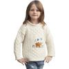 Aran Crafts Kid’s Soft Animal Design Sweater, 100% Super Soft Merino Wool, Fisherman Sweater-Style Knit, Made in Ireland