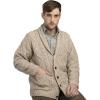 Aran Crafts Men’s Irish Cable Knitted Cardigan Sweater (100% Merino Wool)(Oatmeal)