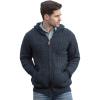 Aran Crafts Men’s Irish Cable Knitted Zip Hooded Cardigan (100% Merino Wool)(Sherwood)