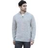 Aran Crafts Men’s Wool Half Zip Sweater(Skiddaw)