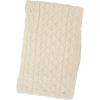 Aran Crafts One Size Irish Cable Knitted Honeycomb Scarf (100% Merino Wool)(Natural)