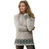 Aran Crafts Ranelagh Jacquard Sweater 100% Merino Wool, Made in Ireland(Oatmeal)