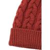 Aran Crafts Women’s Irish Cable Knitted Soft Pom Faux Fur Hat (100% Merino Wool)