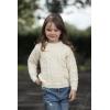 Aran Crafts Kid’s Irish Soft Cable Knit Heart Design Long Sleeve Sweater (100% Merino Wool)