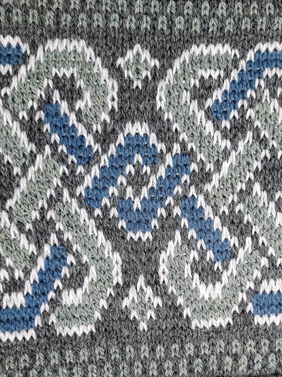 image:imageAran Crafts Unisex Jacquard Sweater 100 Merino Wool Made in IrelandCharcoal