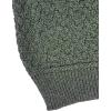 Aran Crafts Unisex Jacquard Sweater 100% Merino Wool, Made in Ireland(Army Green)