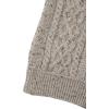 Aran Crafts Men’s Soft Irish Cable Knit Shawl Collar Sweater (100% Merino Wool)(Oatmeal)